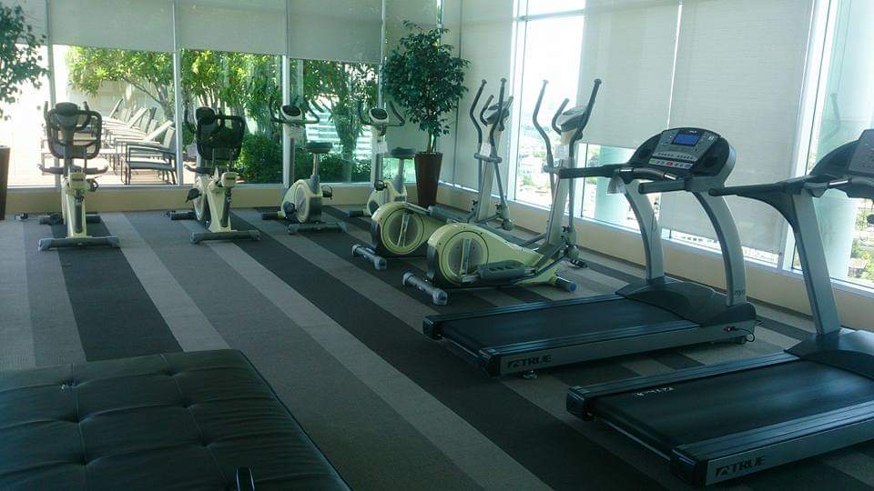 Treadmill machines area in the gym